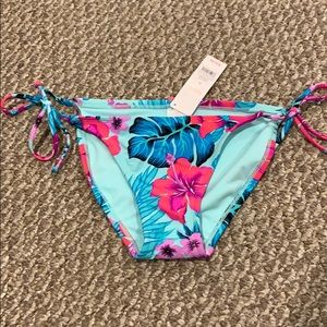 NWT bright floral bathing suit bottoms